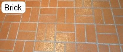 brick floor